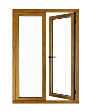 OEM Aluminum Swing Doors , Double Outswing Exterior French Doors