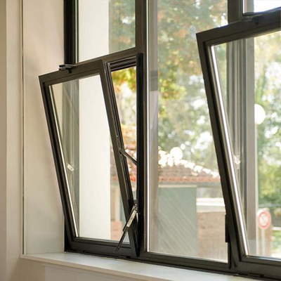 Casement Aluminium Tilt And Turn Windows Waterproof Double Glazed
