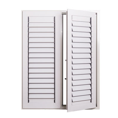 KLUK Aluminium Glass Louvers Window , Shutters With Integrated Blackout Blinds